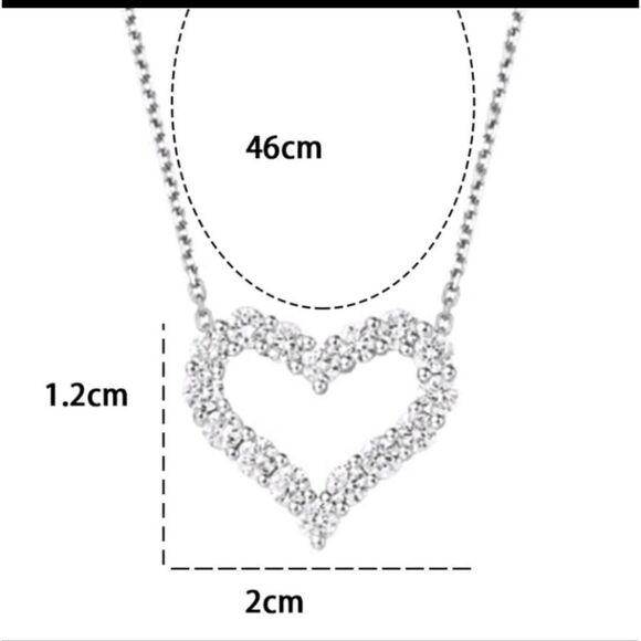 Diamond Heart Necklase - Picture 4 of 4